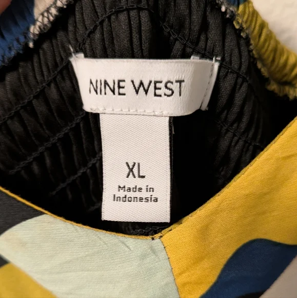 Nine West Multicolor Abstract Print Dress - Picture 11 of 13